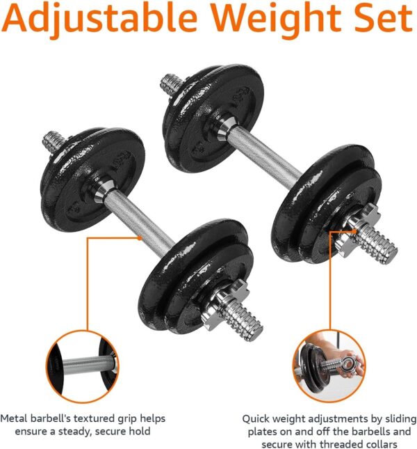 Adjustable Dumbbell Hand Weight Set